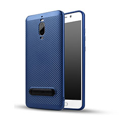 Coque Silicone Gel Serge avec Support pour Huawei Mate 9 Pro Bleu