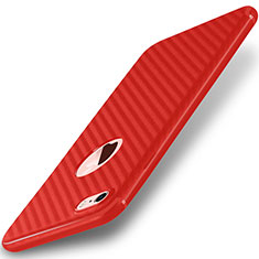 Coque Silicone Gel Serge pour Apple iPhone 8 Rouge