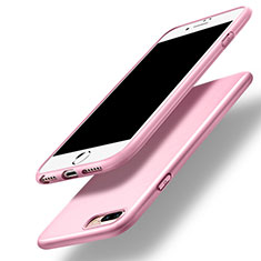 Coque Silicone Gel Souple Couleur Unie pour Apple iPhone 7 Plus Rose
