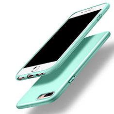 Coque Silicone Gel Souple Couleur Unie pour Apple iPhone 7 Plus Vert
