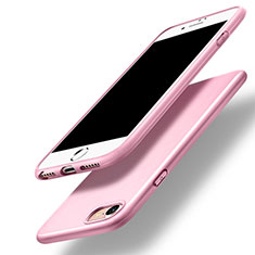 Coque Silicone Gel Souple Couleur Unie pour Apple iPhone 7 Rose