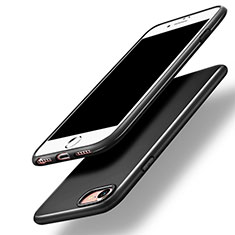 Coque Silicone Gel Souple Couleur Unie pour Apple iPhone SE3 (2022) Noir