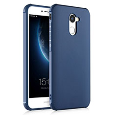Coque Silicone Gel Souple Couleur Unie pour Huawei Y7 Prime Bleu
