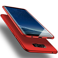 Coque Silicone Gel Souple Couleur Unie pour Samsung Galaxy S8 Plus Rouge