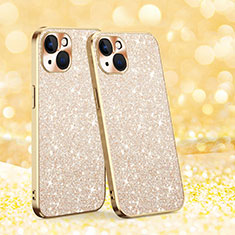 Coque Silicone Housse Etui Gel Bling-Bling AC1 pour Apple iPhone 13 Or