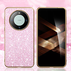 Coque Silicone Housse Etui Gel Bling-Bling GS1 pour Huawei Mate 60 Or Rose