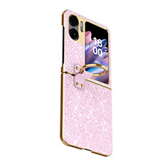 Coque Silicone Housse Etui Gel Bling-Bling GS2 pour Oppo Find N2 Flip 5G Or Rose