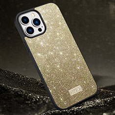 Coque Silicone Housse Etui Gel Bling-Bling LD1 pour Apple iPhone 13 Pro Max Or