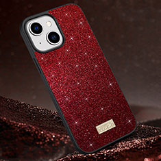 Coque Silicone Housse Etui Gel Bling-Bling LD1 pour Apple iPhone 14 Rouge