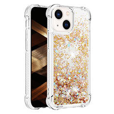 Coque Silicone Housse Etui Gel Bling-Bling S01 pour Apple iPhone 13 Or