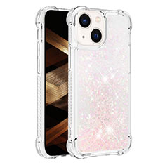 Coque Silicone Housse Etui Gel Bling-Bling S01 pour Apple iPhone 14 Plus Rose