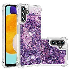 Coque Silicone Housse Etui Gel Bling-Bling S01 pour Samsung Galaxy A04s Violet