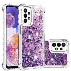 Coque Silicone Housse Etui Gel Bling-Bling S01 pour Samsung Galaxy A23 5G Violet