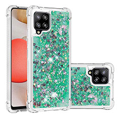 Coque Silicone Housse Etui Gel Bling-Bling S01 pour Samsung Galaxy A42 5G Vert