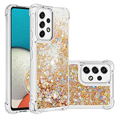 Coque Silicone Housse Etui Gel Bling-Bling S01 pour Samsung Galaxy A53 5G Or