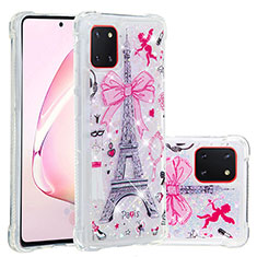 Coque Silicone Housse Etui Gel Bling-Bling S01 pour Samsung Galaxy A81 Rose