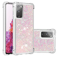 Coque Silicone Housse Etui Gel Bling-Bling S01 pour Samsung Galaxy S20 FE 4G Rose