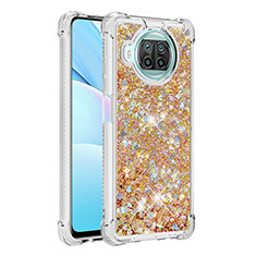 Coque Silicone Housse Etui Gel Bling-Bling S01 pour Xiaomi Mi 10i 5G Or