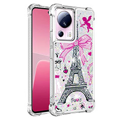 Coque Silicone Housse Etui Gel Bling-Bling S01 pour Xiaomi Mi 13 Lite 5G Or Rose