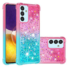Coque Silicone Housse Etui Gel Bling-Bling S02 pour Samsung Galaxy A05s Rose