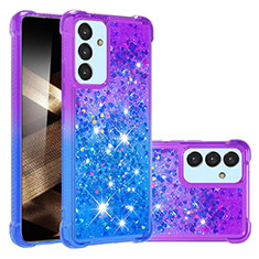Coque Silicone Housse Etui Gel Bling-Bling S02 pour Samsung Galaxy A15 5G Violet