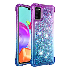 Coque Silicone Housse Etui Gel Bling-Bling S02 pour Samsung Galaxy A41 Violet