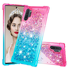 Coque Silicone Housse Etui Gel Bling-Bling S02 pour Samsung Galaxy Note 10 Plus 5G Rose