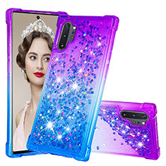 Coque Silicone Housse Etui Gel Bling-Bling S02 pour Samsung Galaxy Note 10 Plus 5G Violet
