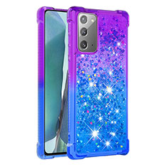Coque Silicone Housse Etui Gel Bling-Bling S02 pour Samsung Galaxy Note 20 5G Violet