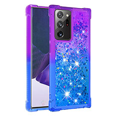 Coque Silicone Housse Etui Gel Bling-Bling S02 pour Samsung Galaxy Note 20 Ultra 5G Violet