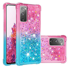 Coque Silicone Housse Etui Gel Bling-Bling S02 pour Samsung Galaxy S20 FE 4G Rose