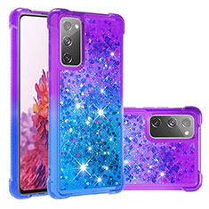 Coque Silicone Housse Etui Gel Bling-Bling S02 pour Samsung Galaxy S20 FE 4G Violet