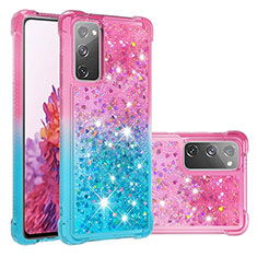 Coque Silicone Housse Etui Gel Bling-Bling S02 pour Samsung Galaxy S20 FE 5G Rose