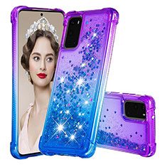 Coque Silicone Housse Etui Gel Bling-Bling S02 pour Samsung Galaxy S20 Violet