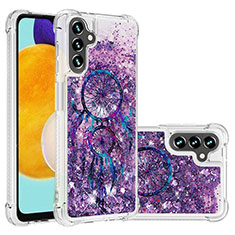 Coque Silicone Housse Etui Gel Bling-Bling S03 pour Samsung Galaxy A04s Violet
