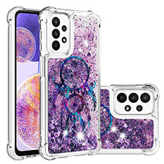 Coque Silicone Housse Etui Gel Bling-Bling S03 pour Samsung Galaxy A23 5G Violet