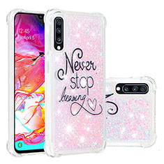 Coque Silicone Housse Etui Gel Bling-Bling S03 pour Samsung Galaxy A70 Mixte