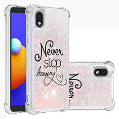 Coque Silicone Housse Etui Gel Bling-Bling S03 pour Samsung Galaxy M01 Core Mixte
