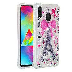 Coque Silicone Housse Etui Gel Bling-Bling S03 pour Samsung Galaxy M20 Mixte
