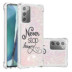 Coque Silicone Housse Etui Gel Bling-Bling S03 pour Samsung Galaxy Note 20 5G Mixte
