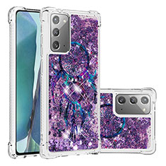 Coque Silicone Housse Etui Gel Bling-Bling S03 pour Samsung Galaxy Note 20 5G Violet