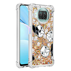 Coque Silicone Housse Etui Gel Bling-Bling S03 pour Xiaomi Mi 10T Lite 5G Or