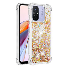 Coque Silicone Housse Etui Gel Bling-Bling S03 pour Xiaomi Poco C55 Or