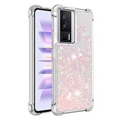 Coque Silicone Housse Etui Gel Bling-Bling S03 pour Xiaomi Poco F5 Pro 5G Rose