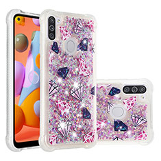Coque Silicone Housse Etui Gel Bling-Bling S04 pour Samsung Galaxy M11 Mixte