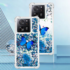 Coque Silicone Housse Etui Gel Bling-Bling YB1 pour Xiaomi Mi 13T 5G Bleu