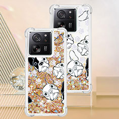 Coque Silicone Housse Etui Gel Bling-Bling YB1 pour Xiaomi Mi 13T 5G Or