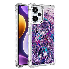 Coque Silicone Housse Etui Gel Bling-Bling YB1 pour Xiaomi Poco F5 5G Violet