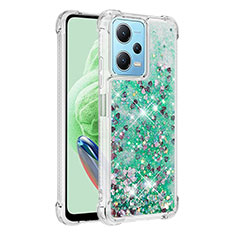 Coque Silicone Housse Etui Gel Bling-Bling YB1 pour Xiaomi Redmi Note 12 5G Vert