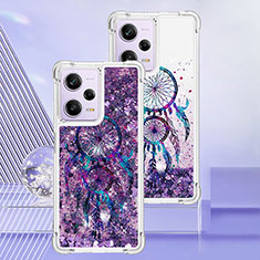 Coque Silicone Housse Etui Gel Bling-Bling YB1 pour Xiaomi Redmi Note 12 Pro 5G Violet